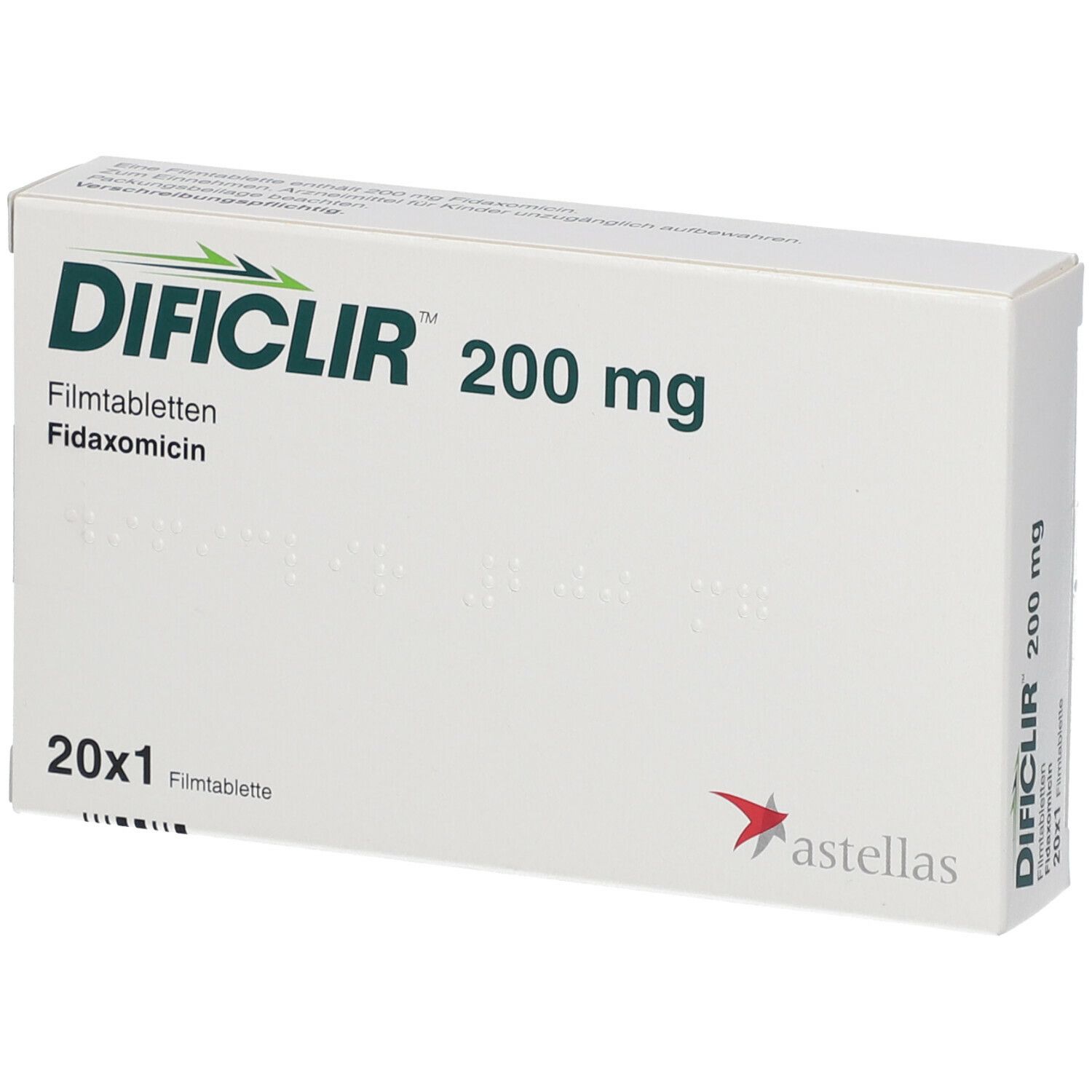 Dificlir 200 mg Filmtabletten 20 St