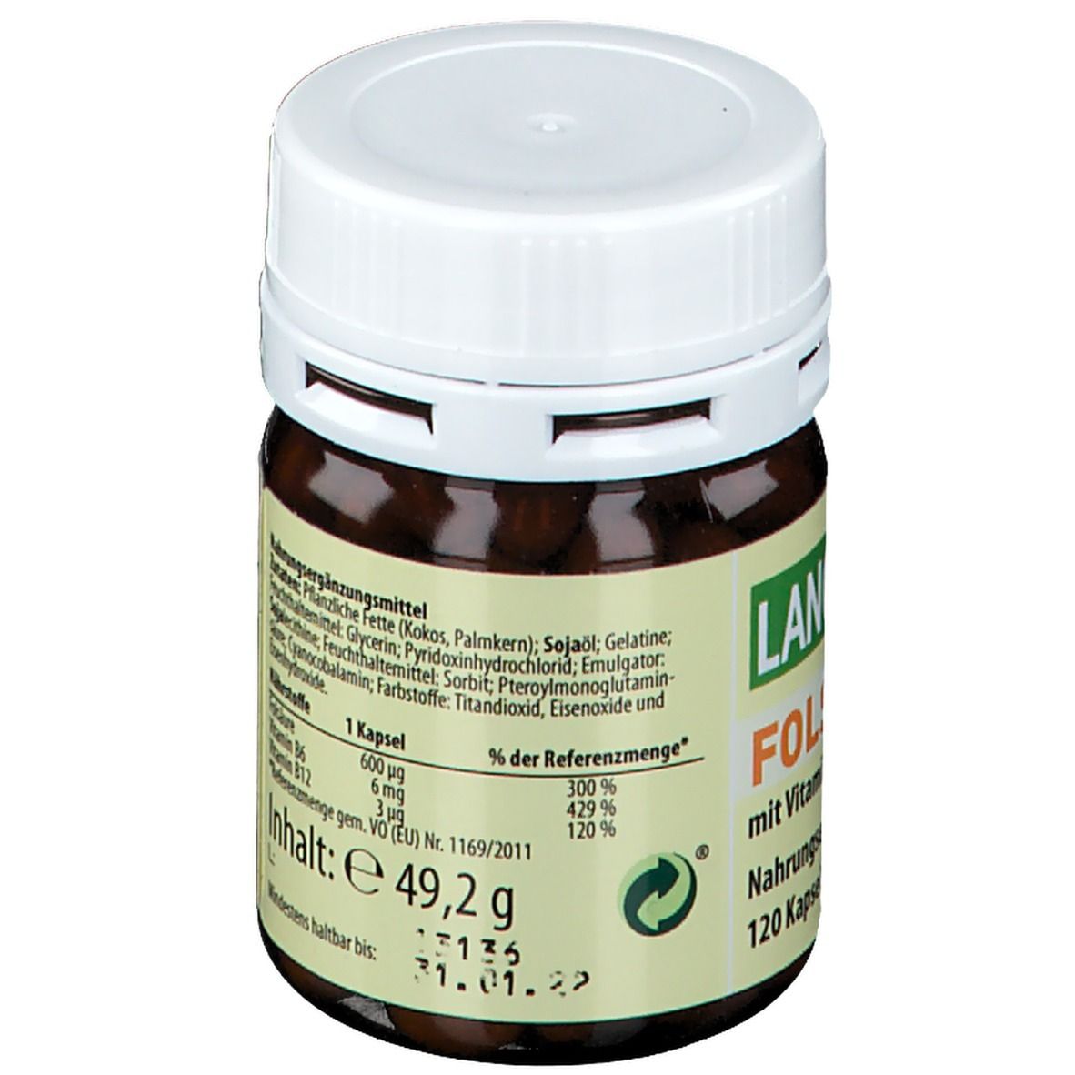 Folsäure plus Vitamin B6 und Vitamin B12