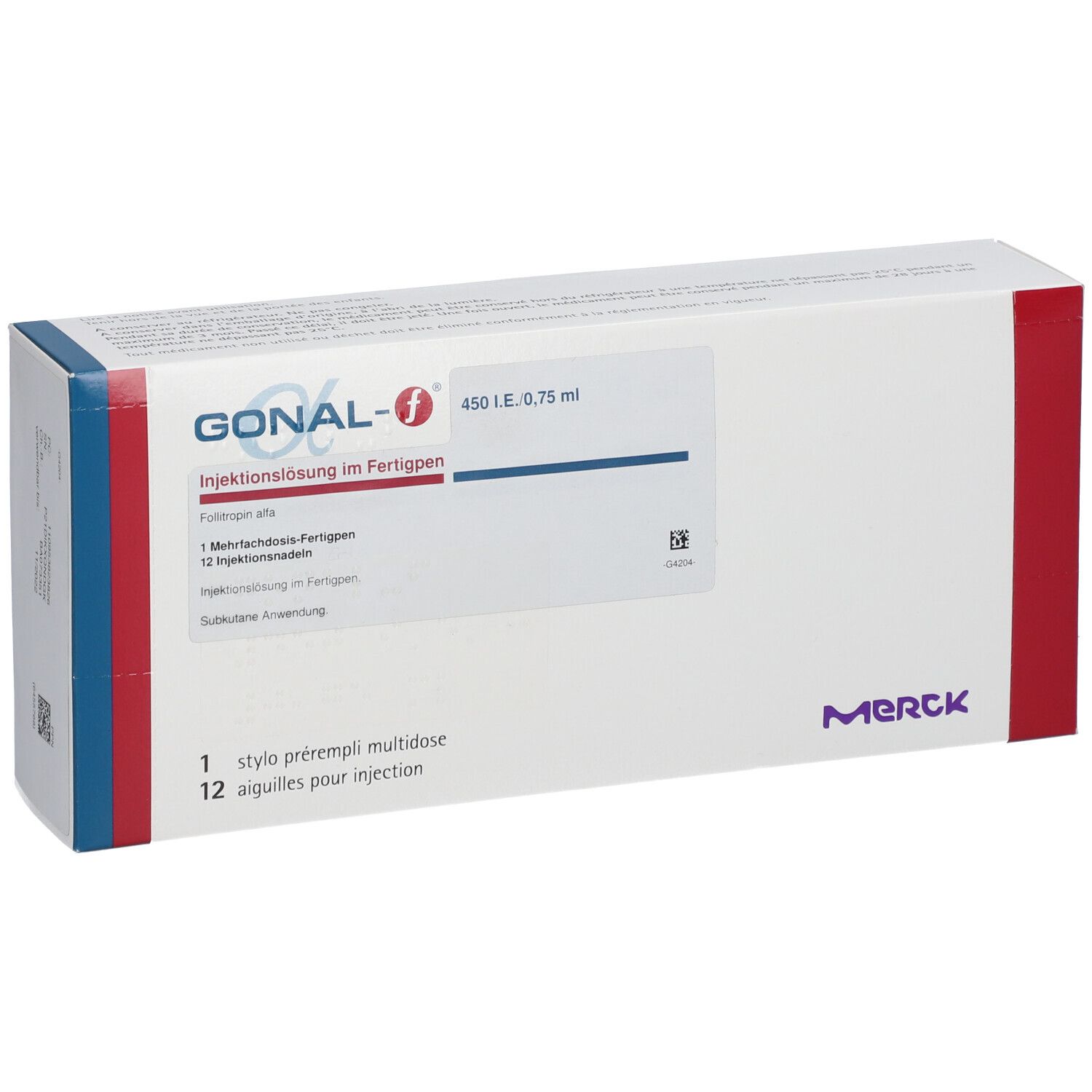 Gonal-F 450 I.E./0,75 ml 33 µg/0,75 ml
