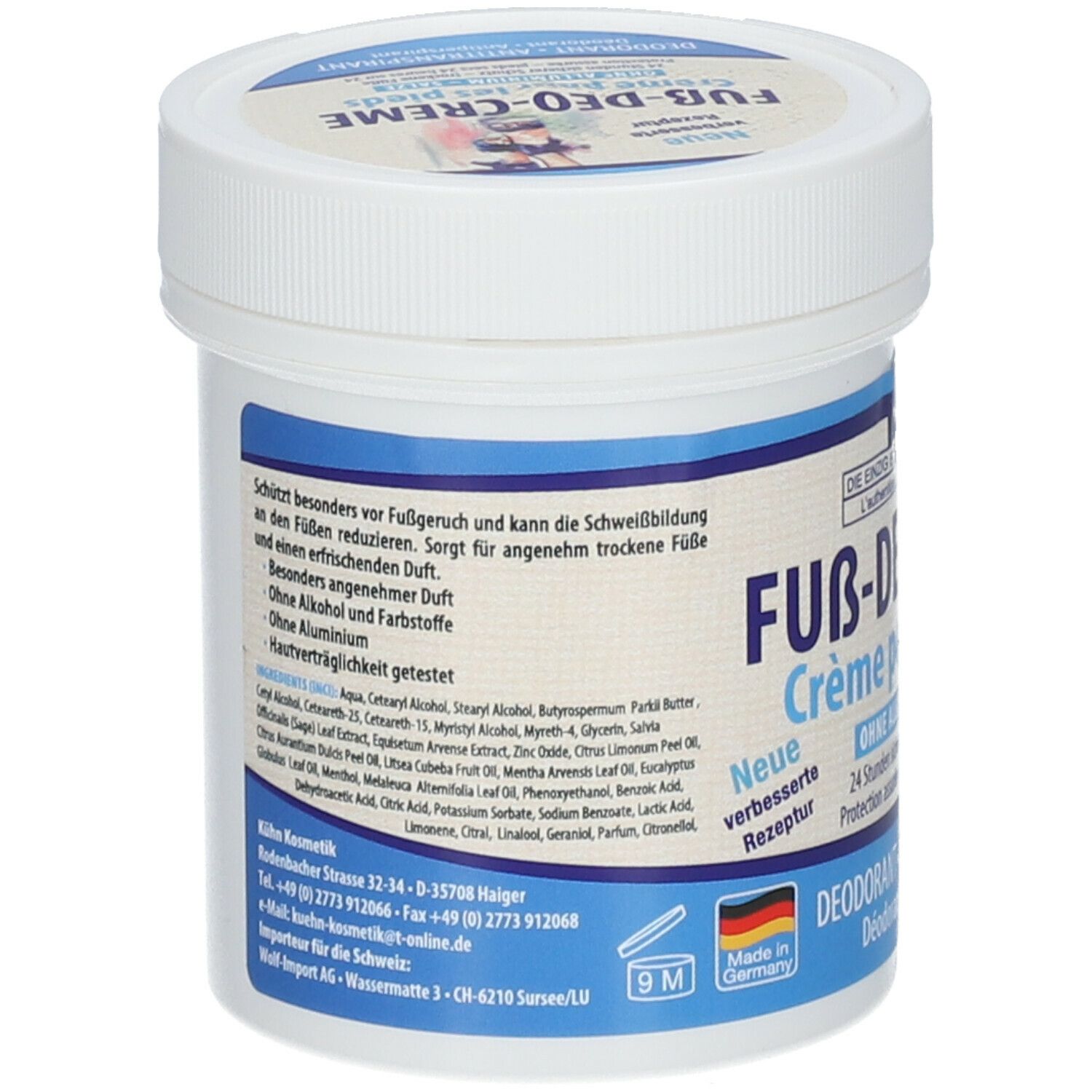 Fuss Deo-Creme 125 ml Creme