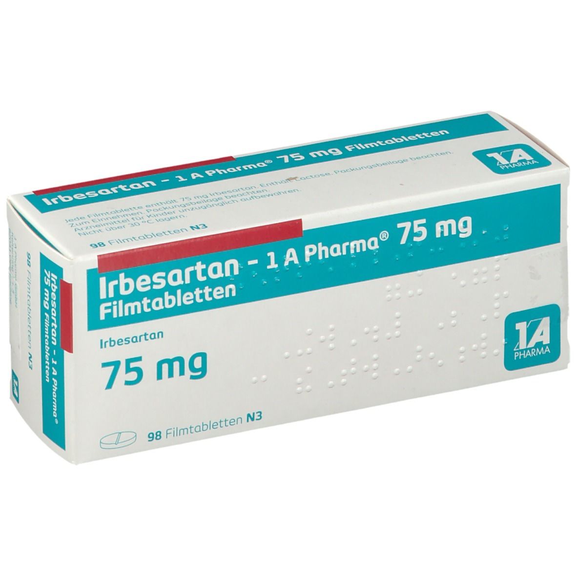 Irbesartan 1a Pharma® 75mg 98 St Mit Dem E Rezept Kaufen Shop Apotheke