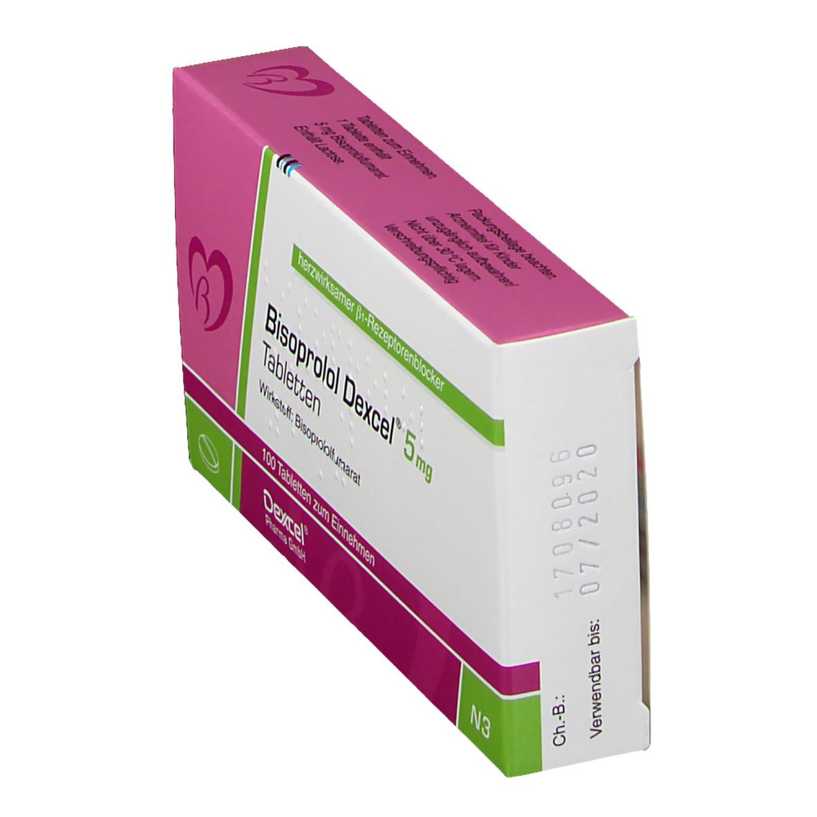 Bisoprolol Dexcel 5 mg Tabletten 100 St