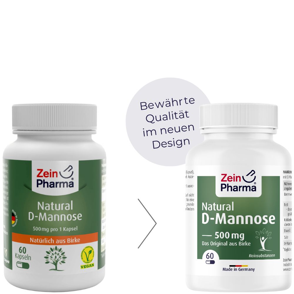 ZeinPharma® Natural D Mannose Kapseln 500 mg