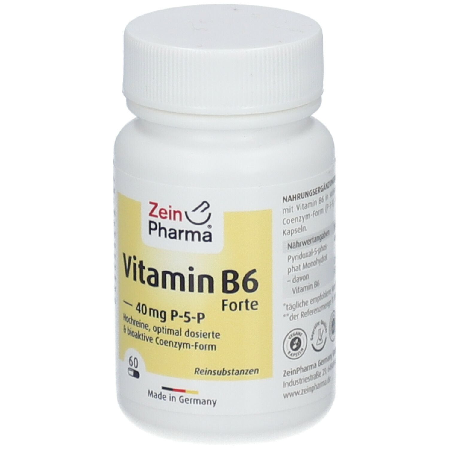 ZeinPharma® Vitamin B6 Forte Kapseln (P 5 P) 40 mg