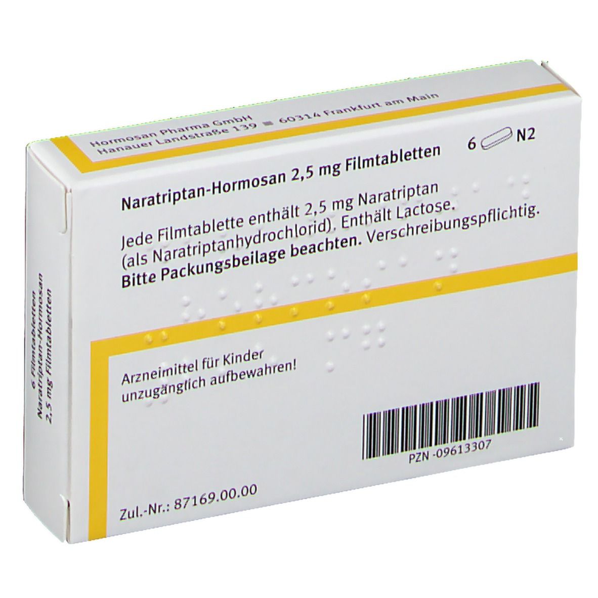 Naratriptan-Hormosan 2,5 mg