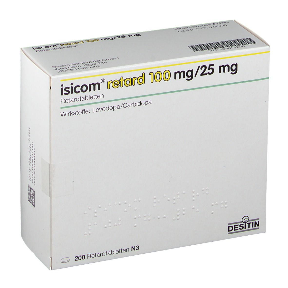 isicom® retard 100 mg/25 mg