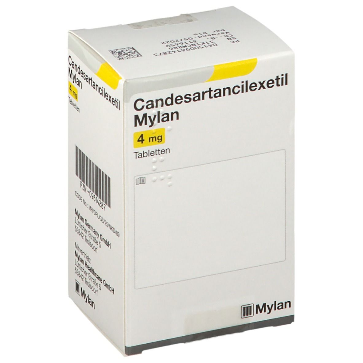 Candesartancilexetil Mylan 4 mg