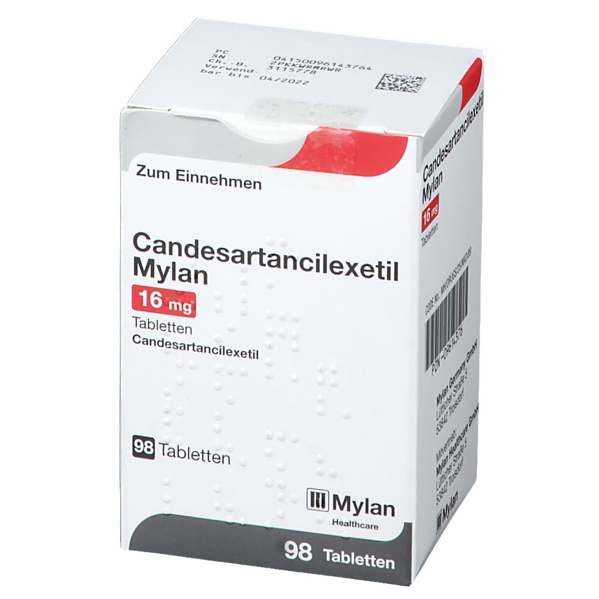 Candesartancilexetil Mylan 16 mg