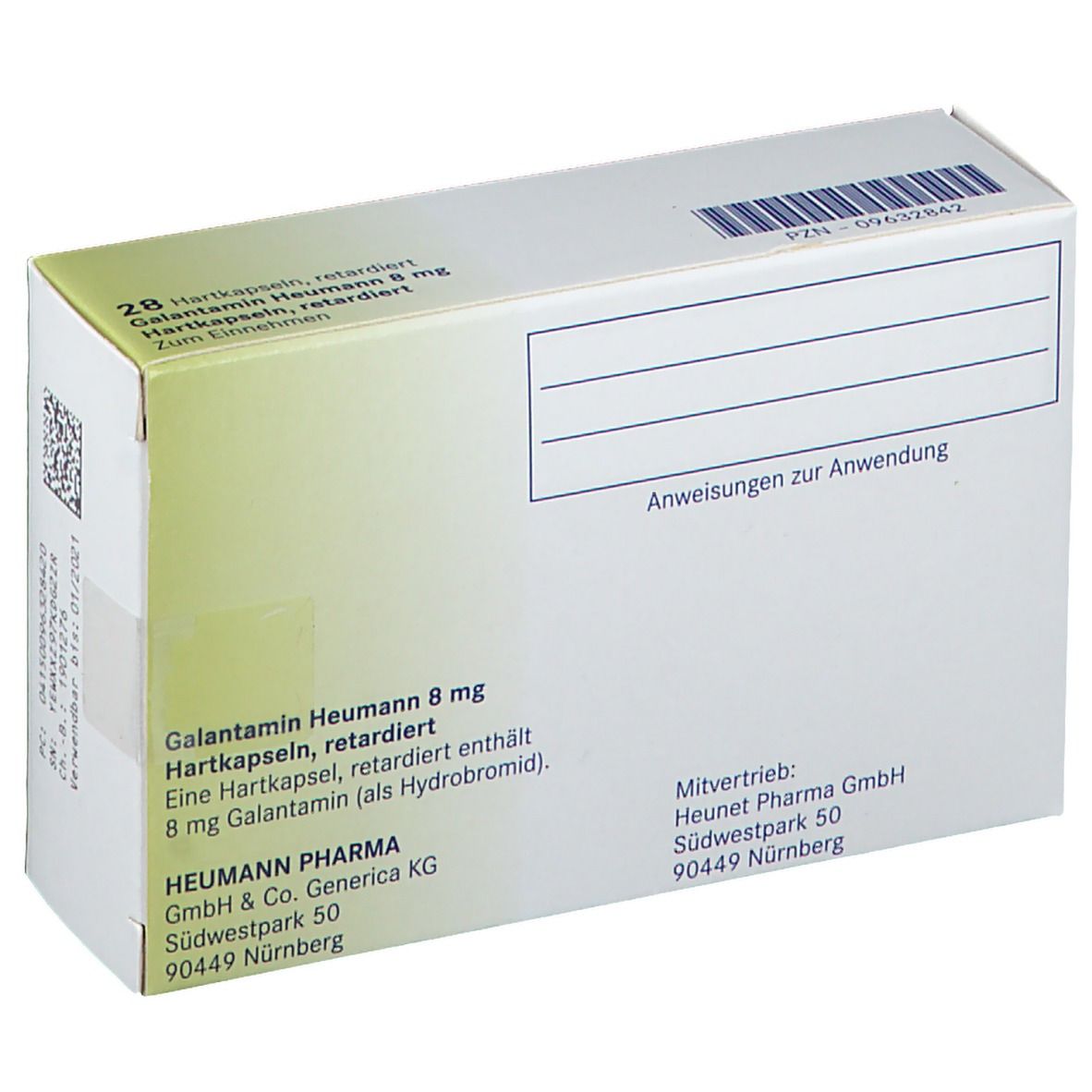Galantamin Heumann 8 mg