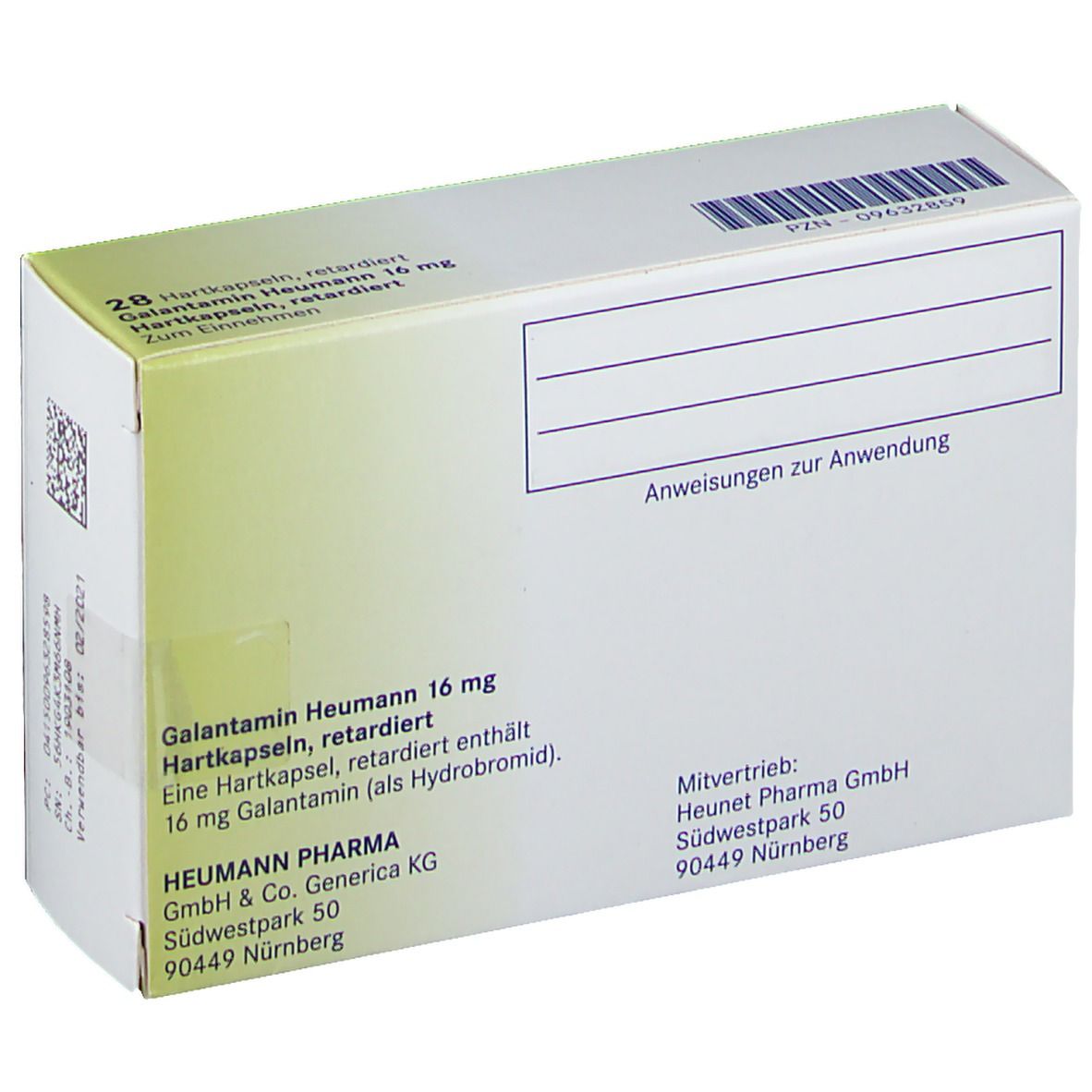 Galantamin Heumann 16 mg