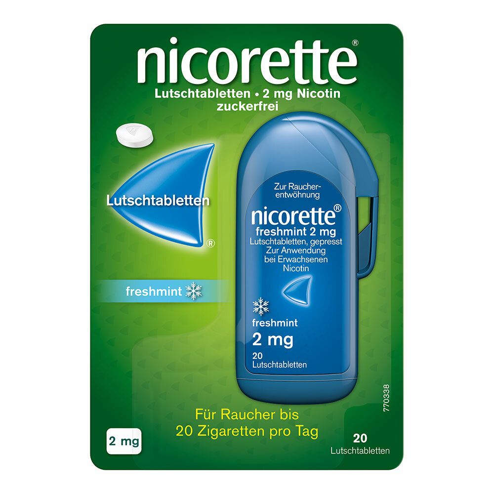 nicorette® Lutschtablette freshmint 2 mg - Jetzt 20% Rabatt sichern*