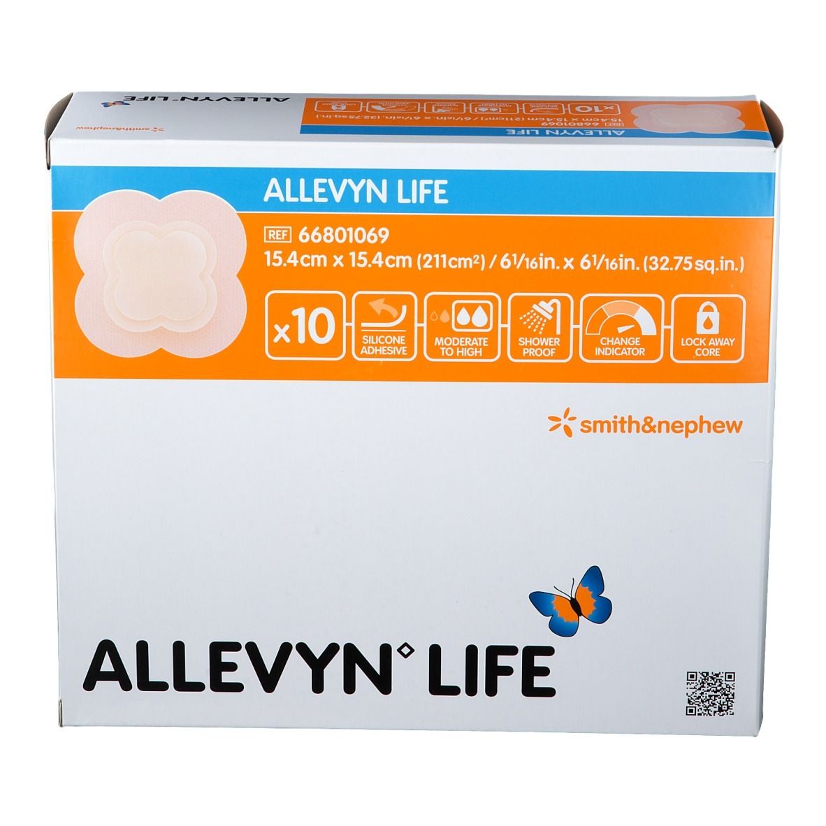 ALLEVYN® LIFE 15,4 x 15,4 cm steril