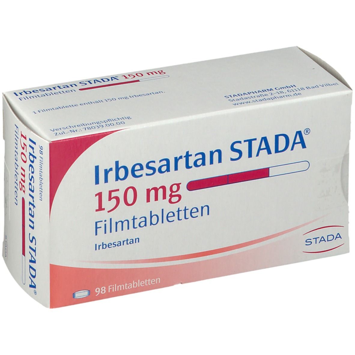 Irbesartan STADA® 150 mg 98 St mit dem E-Rezept kaufen - Shop Apotheke