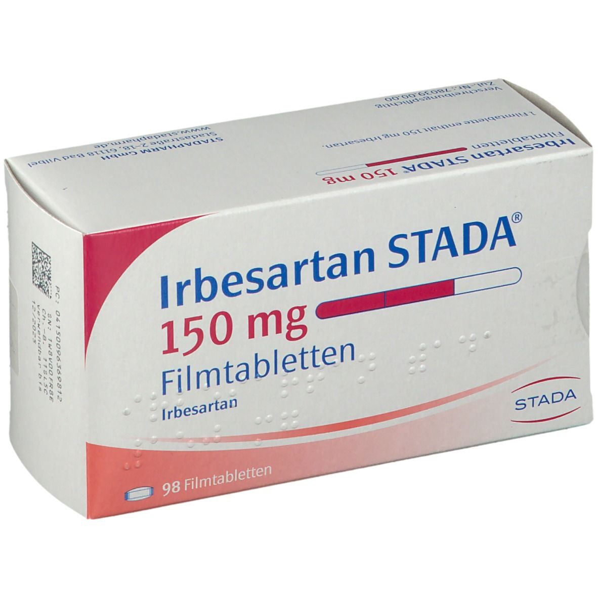 Irbesartan STADA® 150 mg 98 St mit dem E-Rezept kaufen - Shop Apotheke