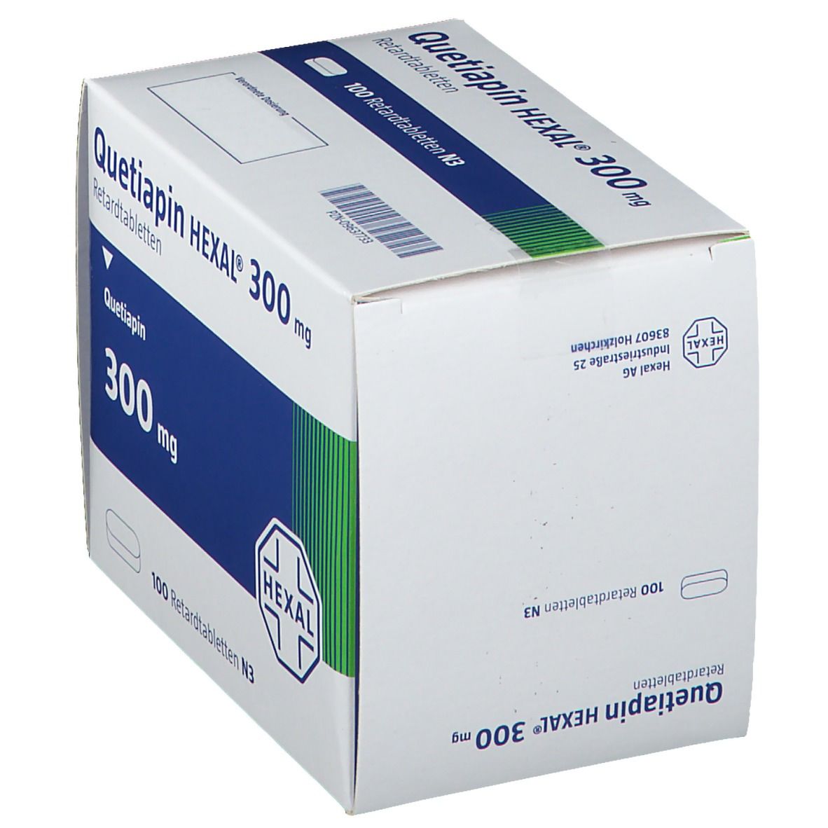 Quetiapin Hexal 300 mg Retardtabletten 100 St Retard-Tabletten