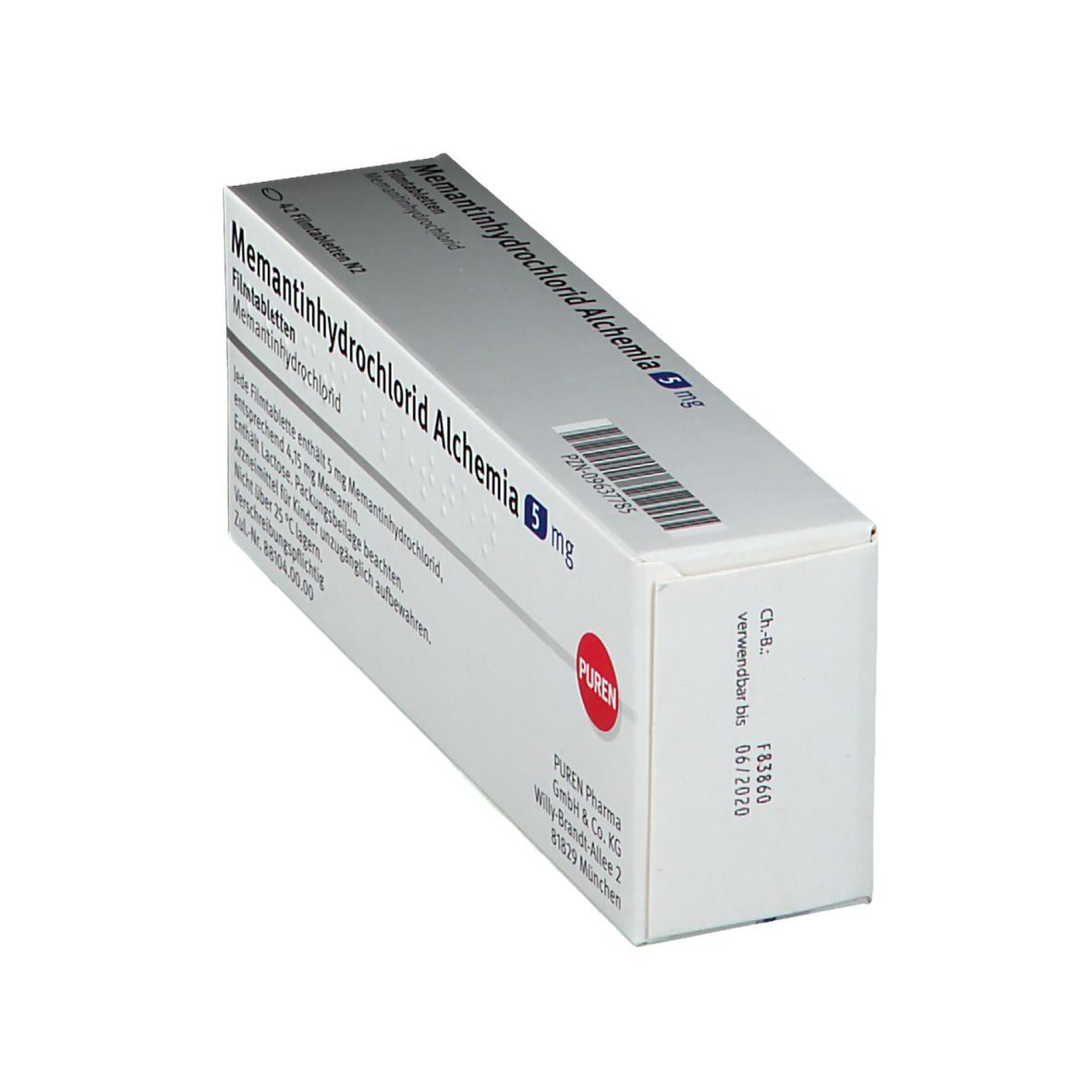 MEMANTINHYDROCHLORID Alchemia 5 mg Filmtabletten