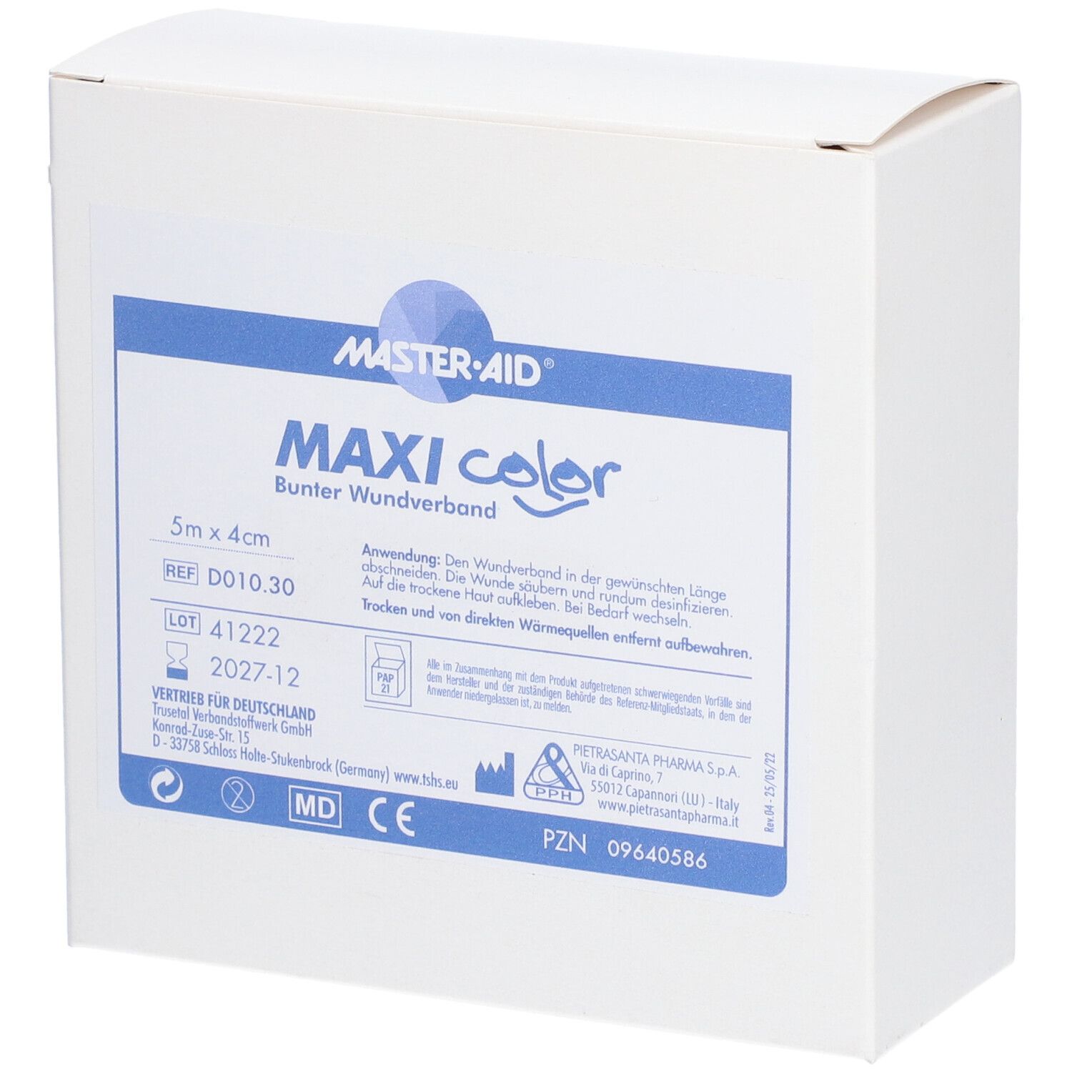 Maxi Color Kinder-Wundschnellv.4 cmx5 m Master Aid 1 St Verband