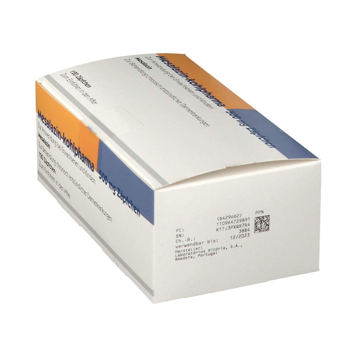 Mesalazin Kohlpharma 500 mg Zäpfchen 120 St Suppositorien