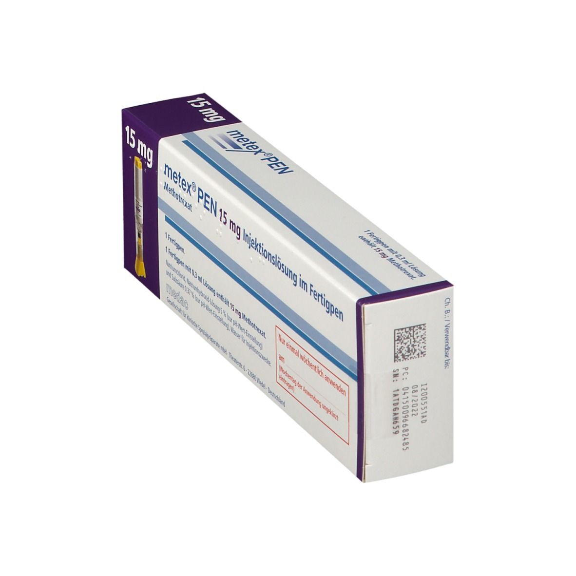 Metex PEN 15 mg (50mg/ml) Inj.-Lsg.i.e.Fertigpen 1 St Injektionslösung in einem Fertigpen