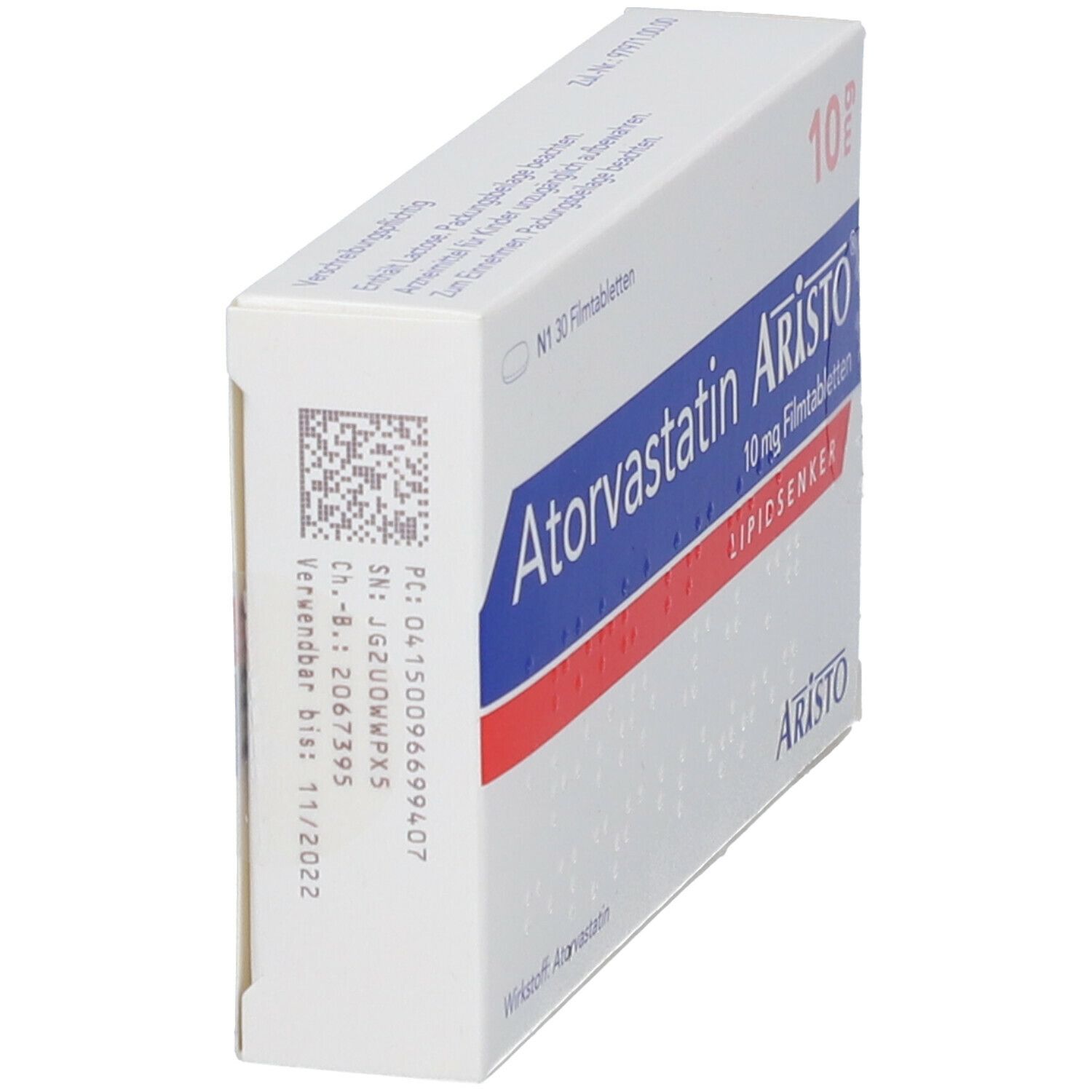 Atorvastatin Aristo 10 mg Filmtabletten 30 St