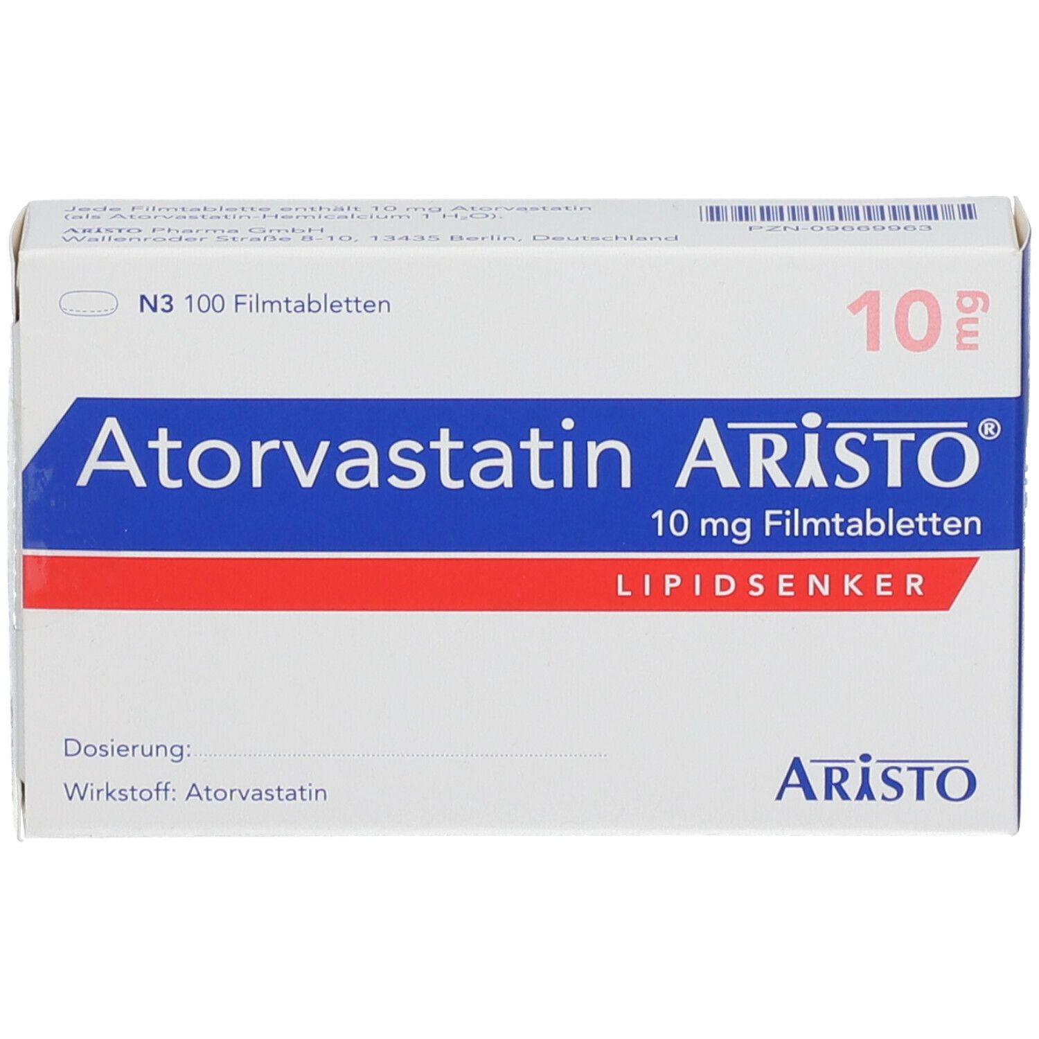 Atorvastatin Aristo® 10 mg
