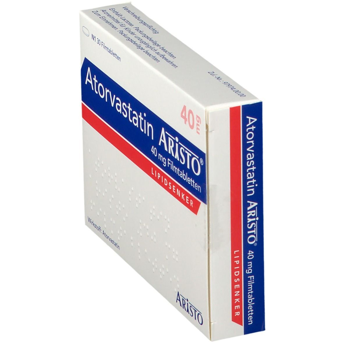 Atorvastatin Aristo 40 mg Filmtabletten 30 St