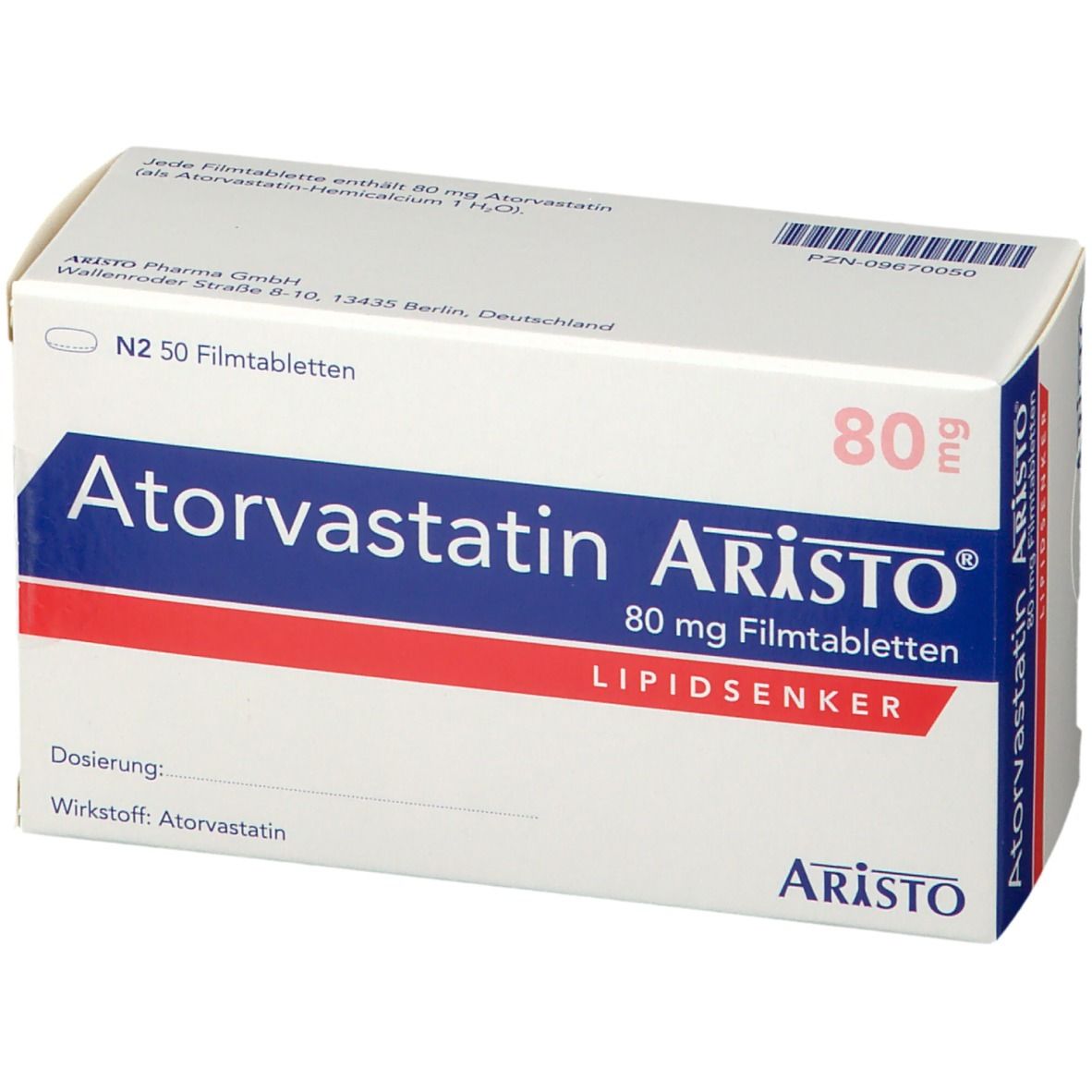 Atorvastatin Aristo® 80 mg