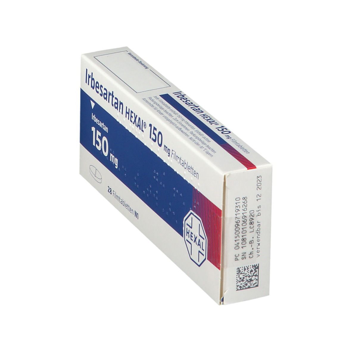 Irbesartan Hexal 150 mg Filmtabletten 28 St