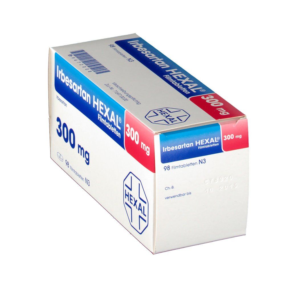 Irbesartan Hexal 300 mg Filmtabletten 98 St