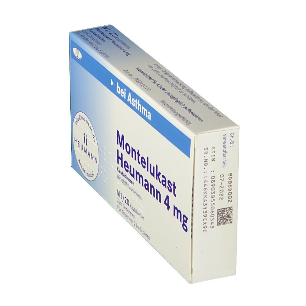 Montelukast Heumann 4 mg Kautabletten 20 St