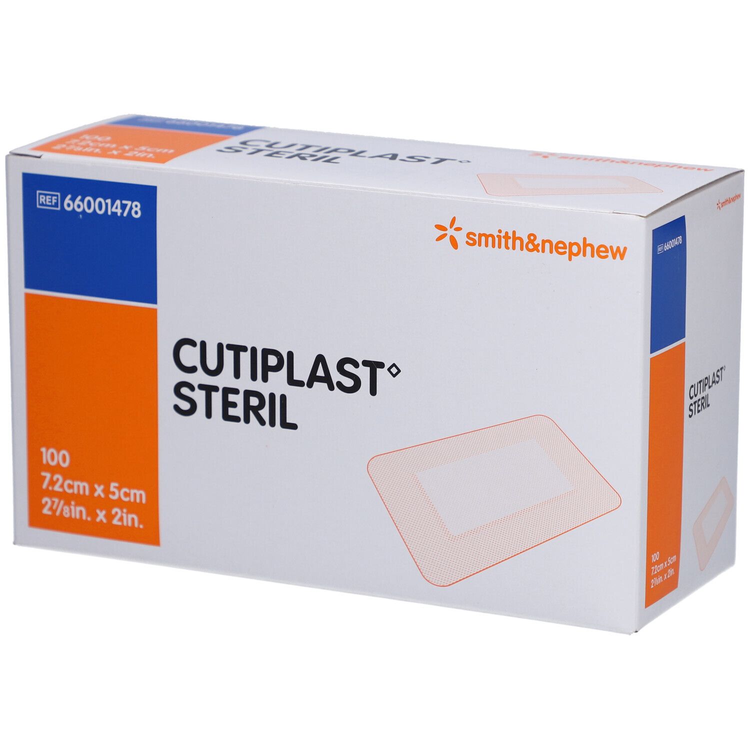 Cutiplast steril Wundverband 5x7,2 cm 100 St Verband