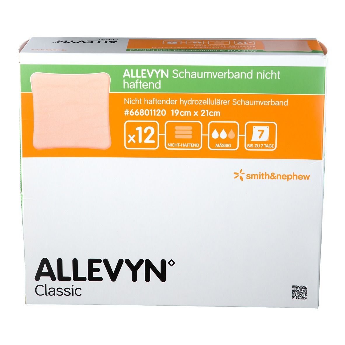 ALLEVYN® Schaumverband nicht haftend 19 x 21 cm