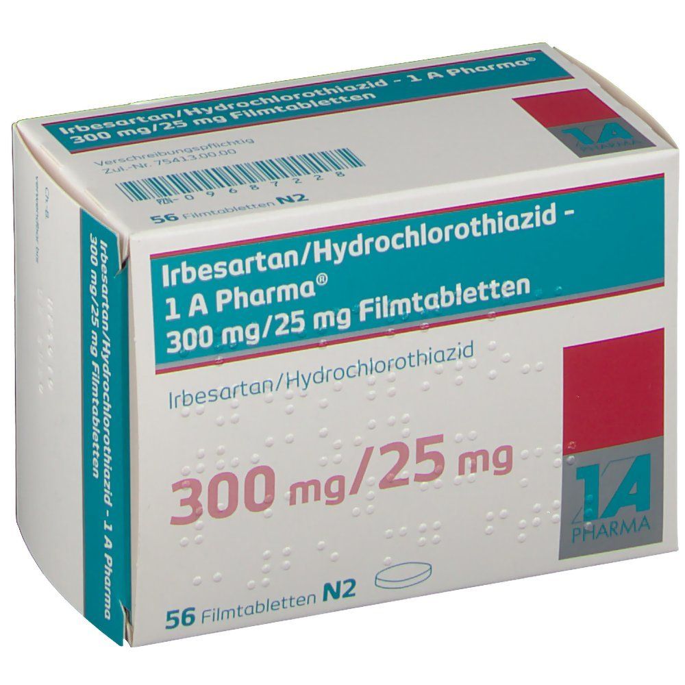 Irbesartan/Hydrochlorothiazid - 1 A Pharma® 300 mg/25 mg