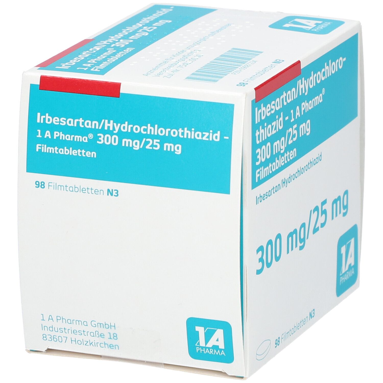 IRBESARTAN/Hydrochlorothiazid-1A Pharma 300/25mg 98 St Filmtabletten