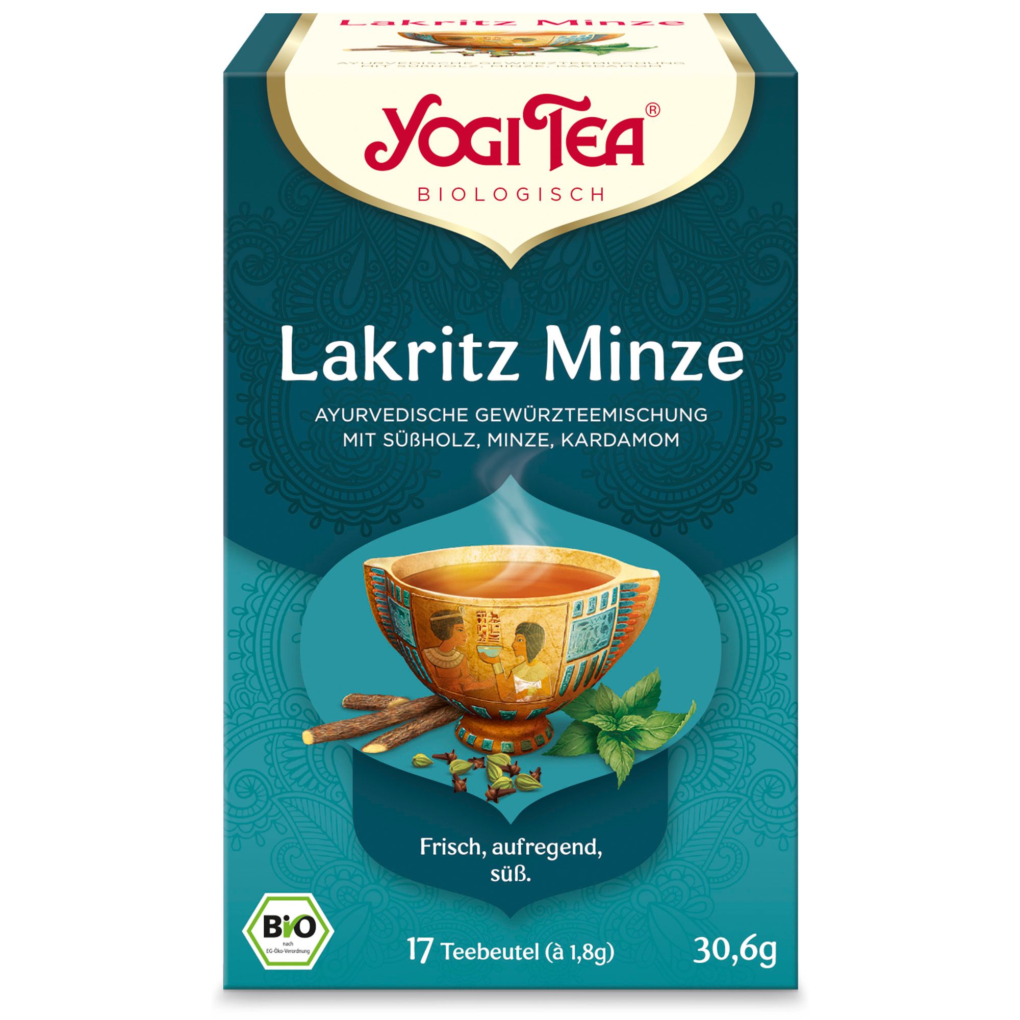 YOGI TEA® Lakritz Minze, Bio Gewürz- und Kräutertee