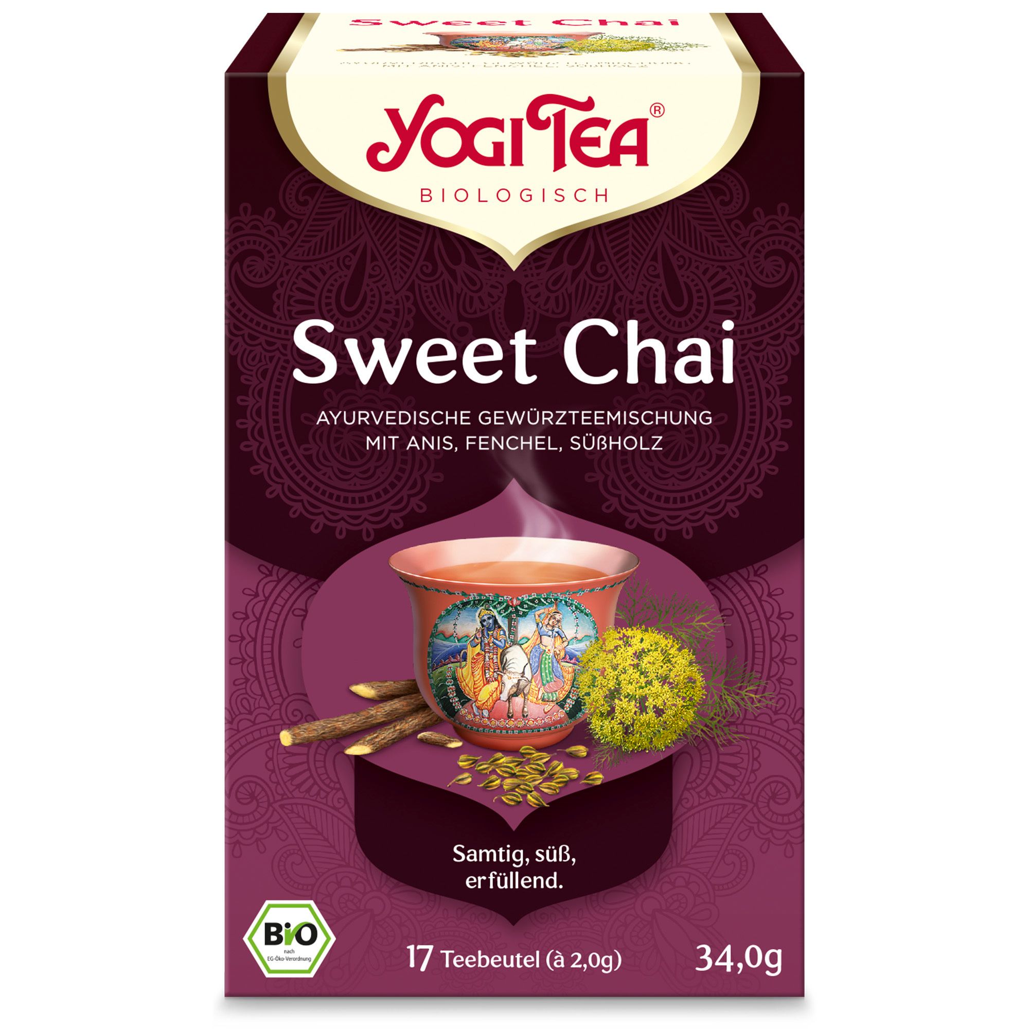 YOGI TEA® Sweet Chai, Bio Gewürz- und Kräutertee