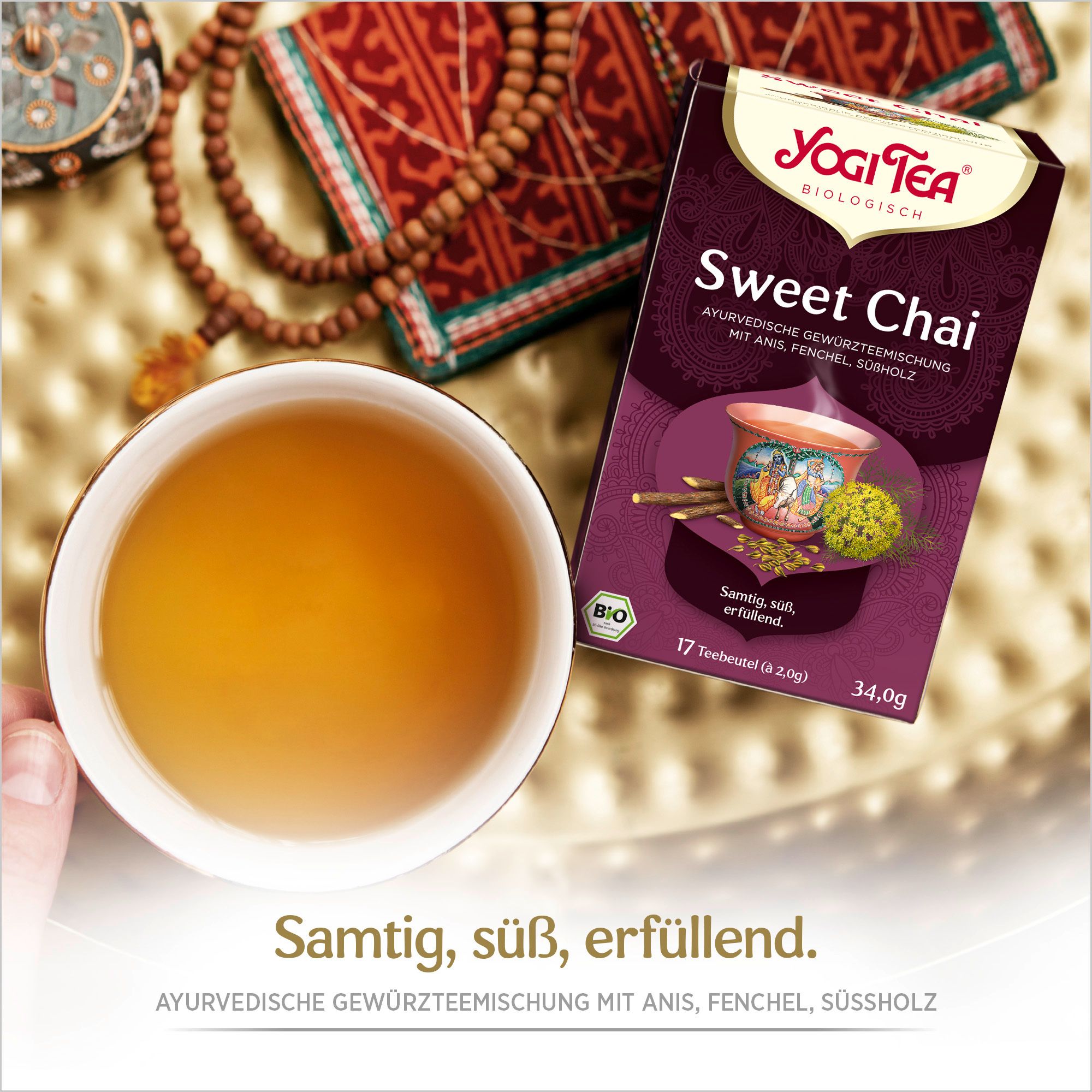 YOGI TEA® Sweet Chai, Bio Gewürz- und Kräutertee