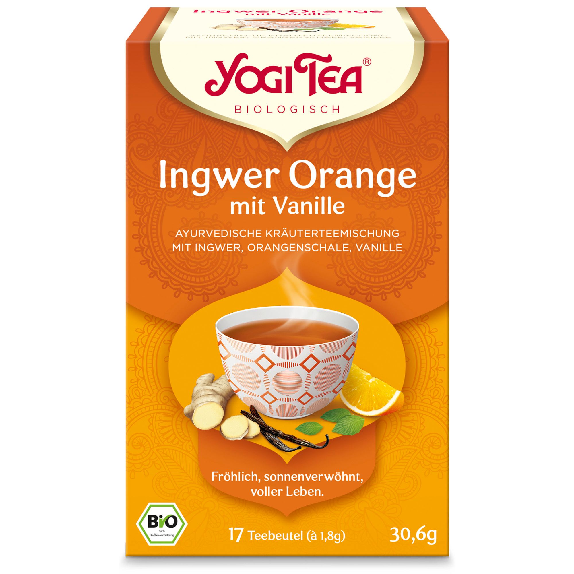 YOGI TEA® Ingwer Orange mit Vanille, Bio Kräutertee