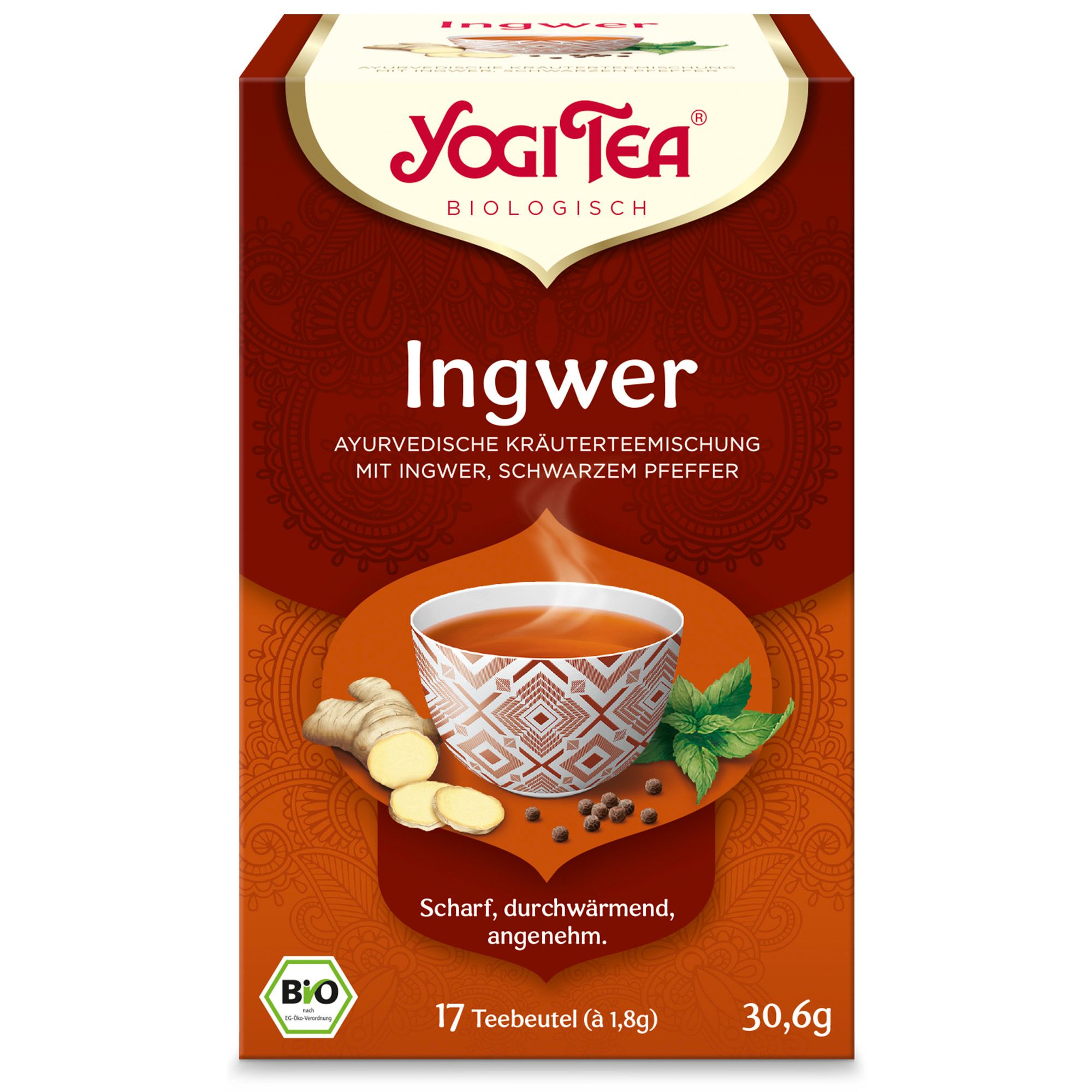 YOGI TEA® Ingwer, Bio Kräutertee