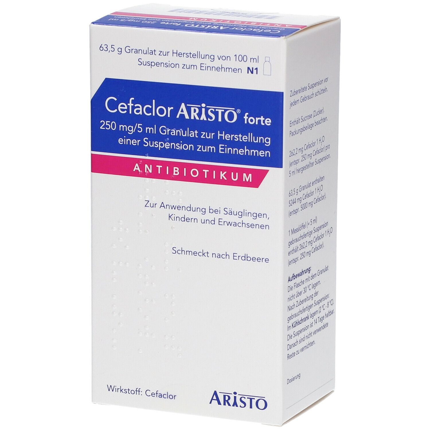 Cefaclor Aristo® forte 250 mg/5 ml