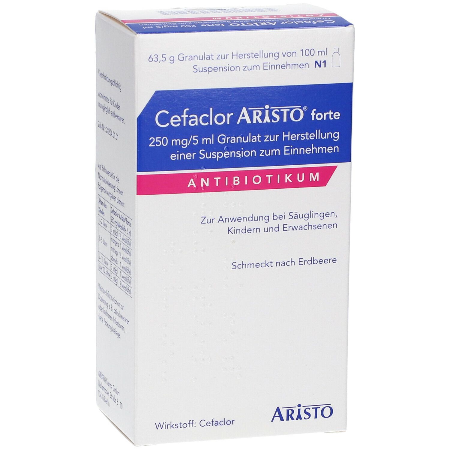 Cefaclor Aristo® forte 250 mg/5 ml