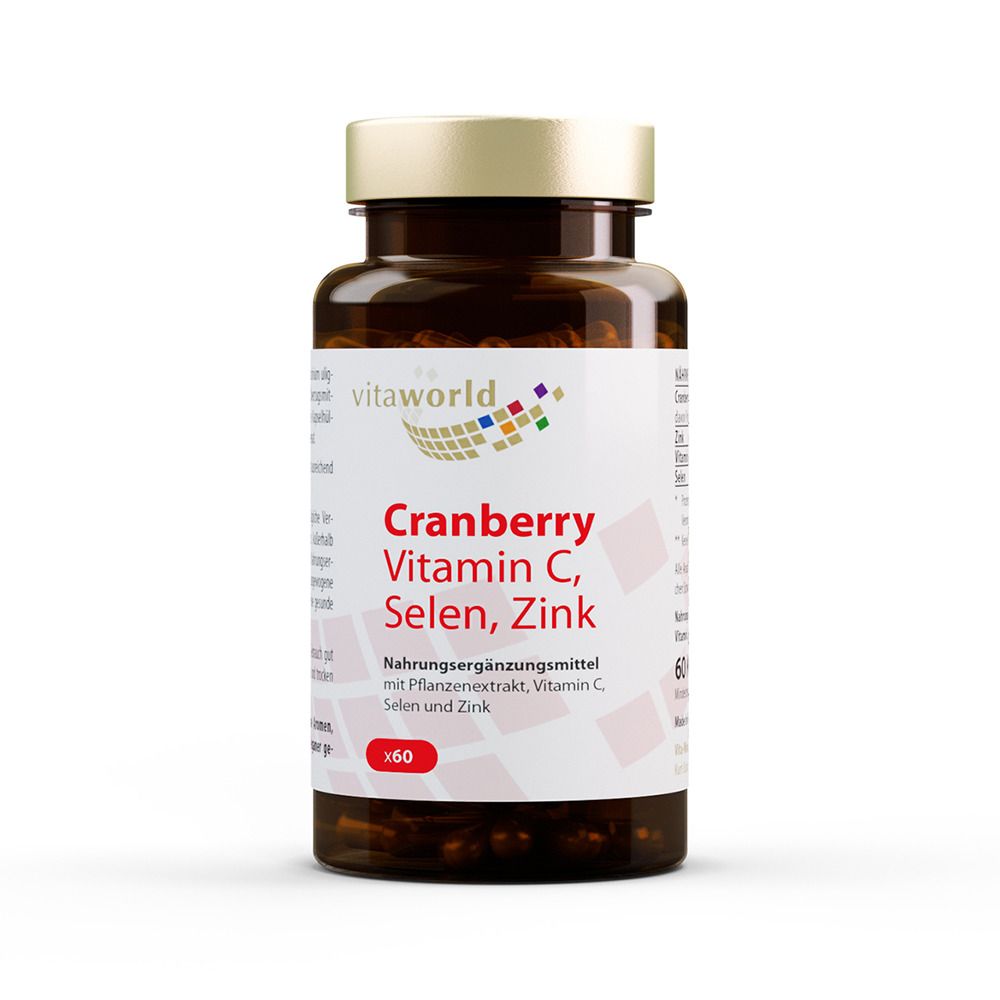 Cranberryextrakt + Vitamin C + Selen + Zink