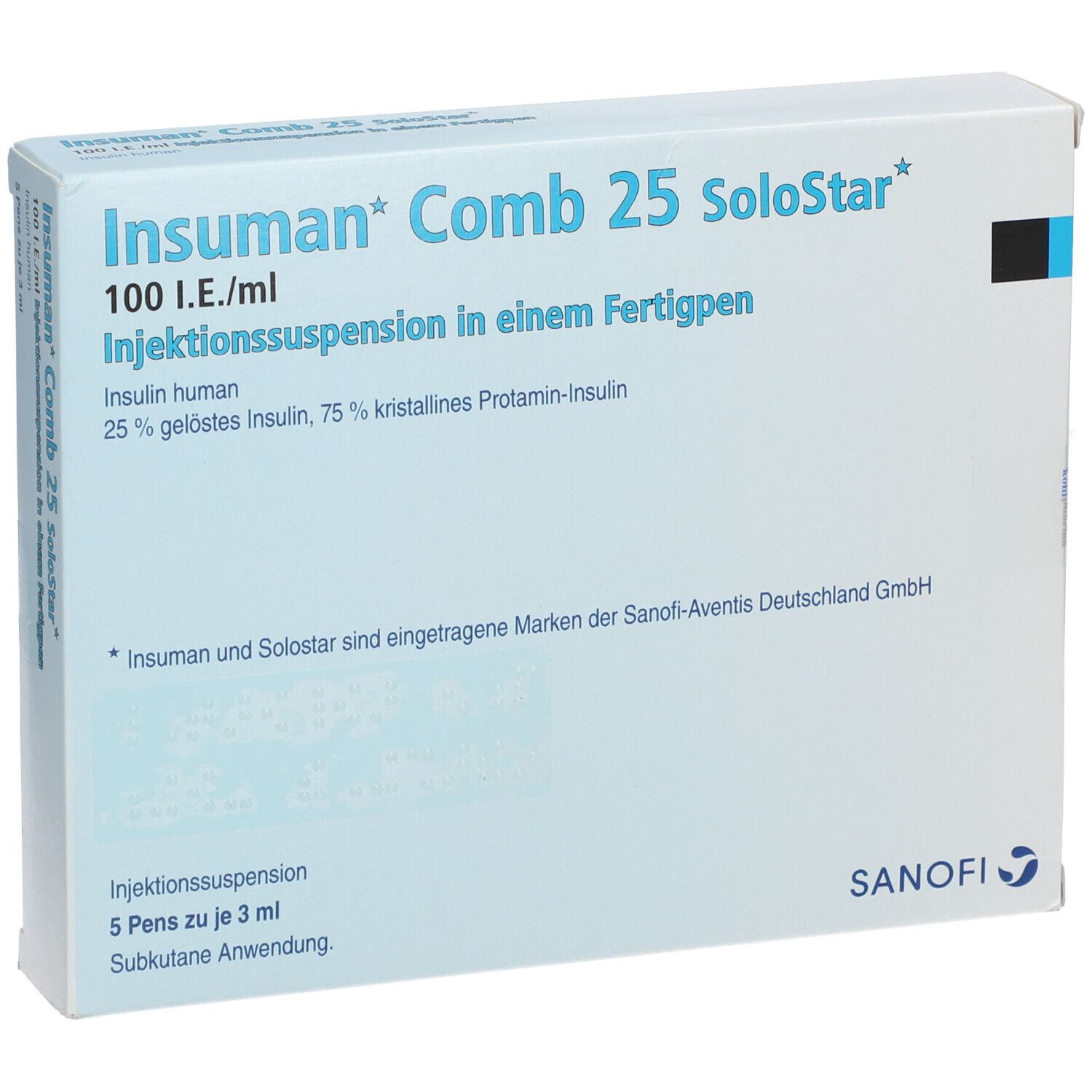 Insuman Comb 25 100 I.E./ml SoloStar