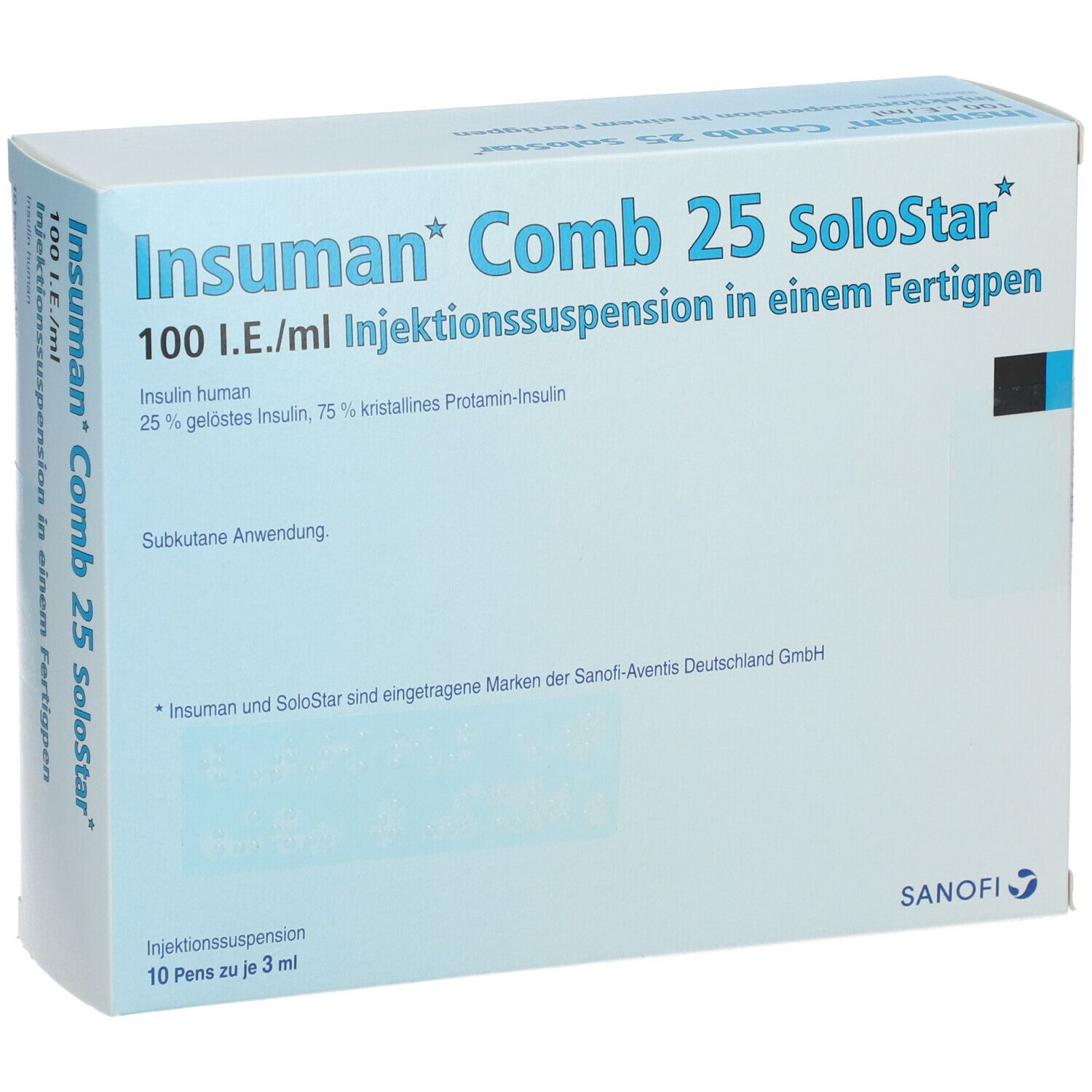 INSUMAN Comb 25 100 I.E./ml SoloStar