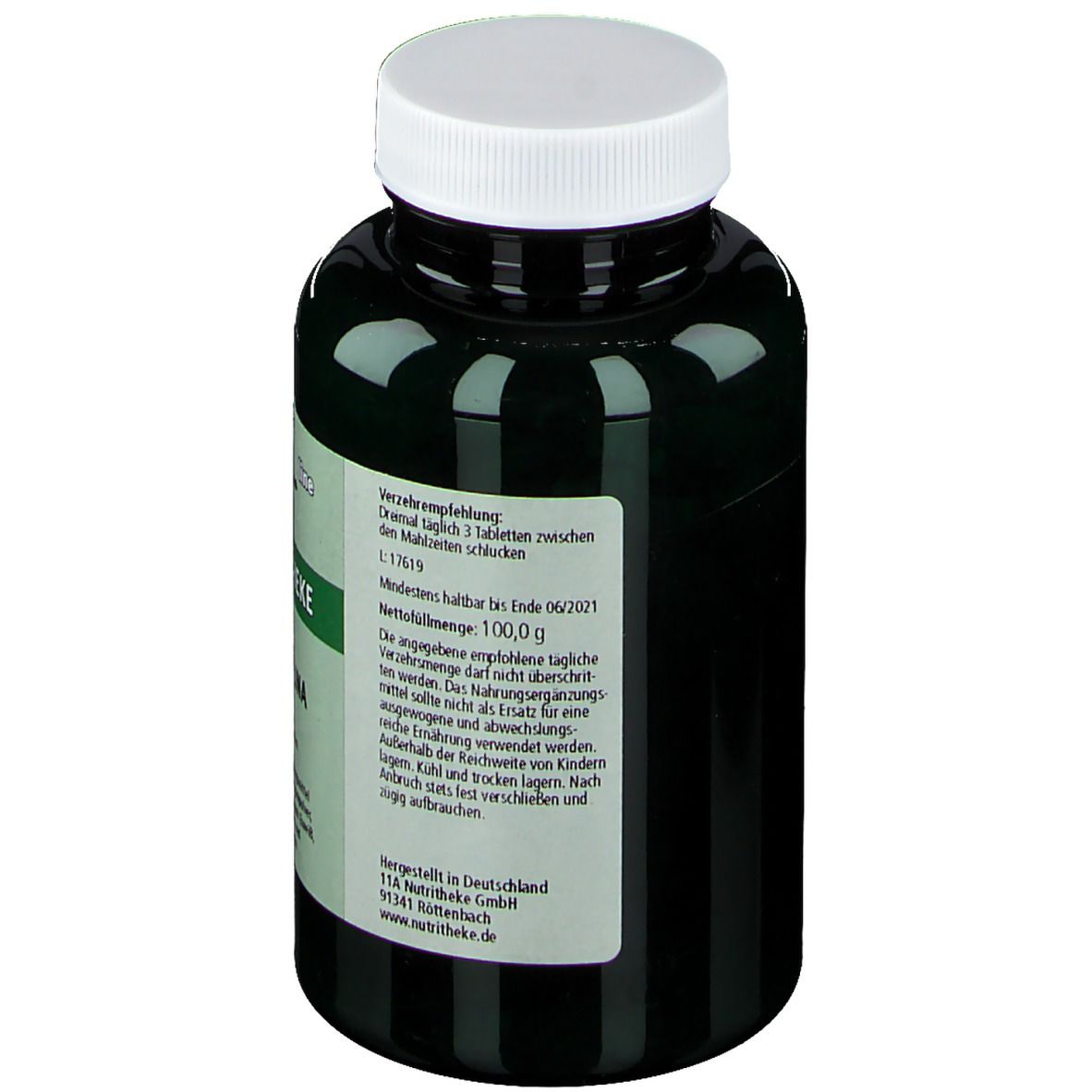 green line Spirulina