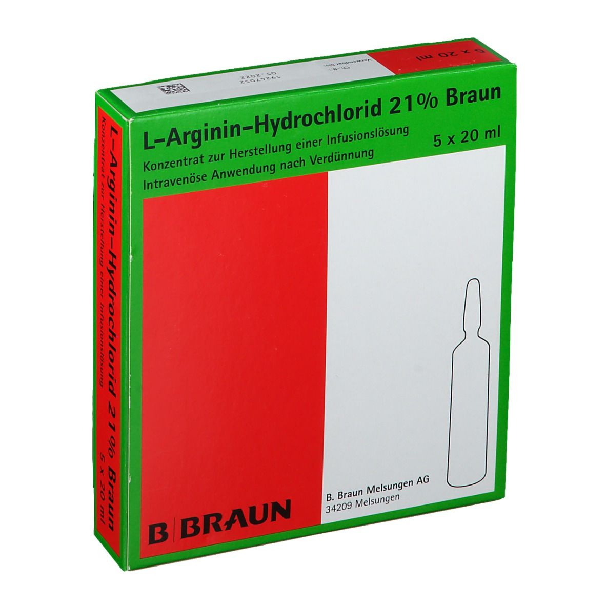 L-Arginin-Hydrochlorid 21% Elek.-Konzentrat Infusionsls