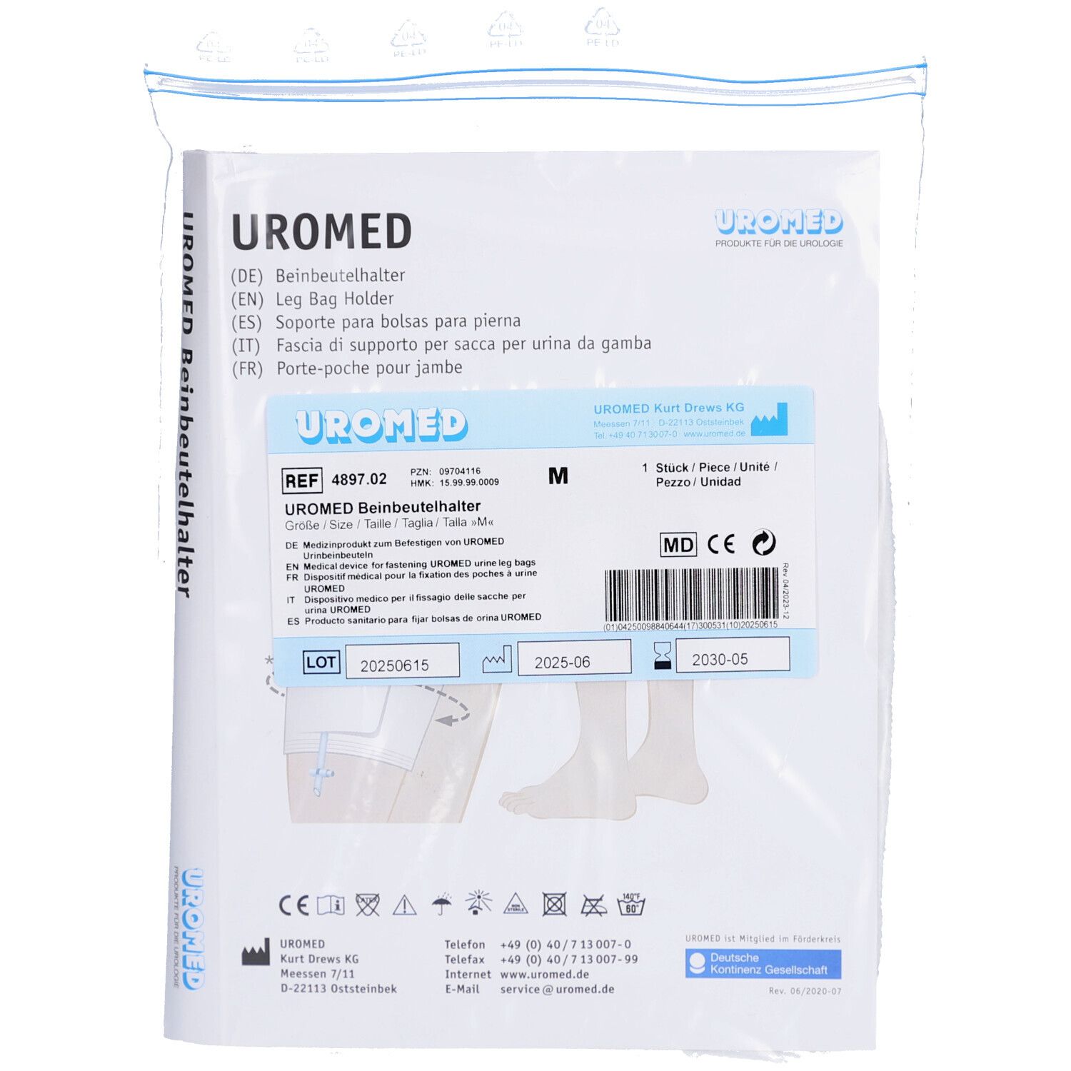 Uromed Beinbeutelhalter 489702 1 St