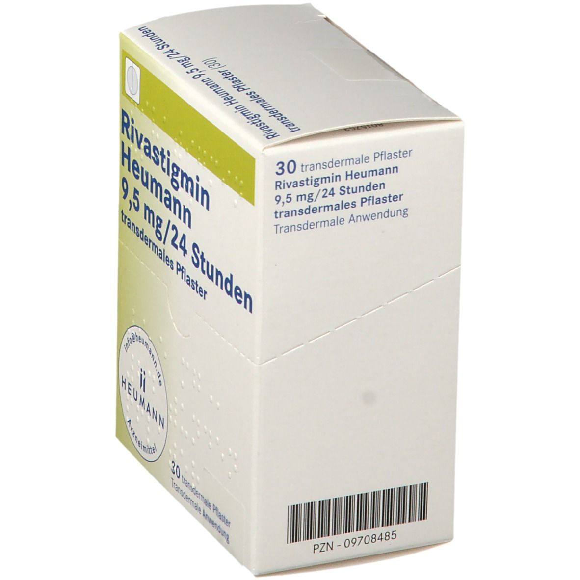 Rivastigmin Heumann 9,5 mg/24 Std. transd.Pflaster 30 St Pflaster transdermal