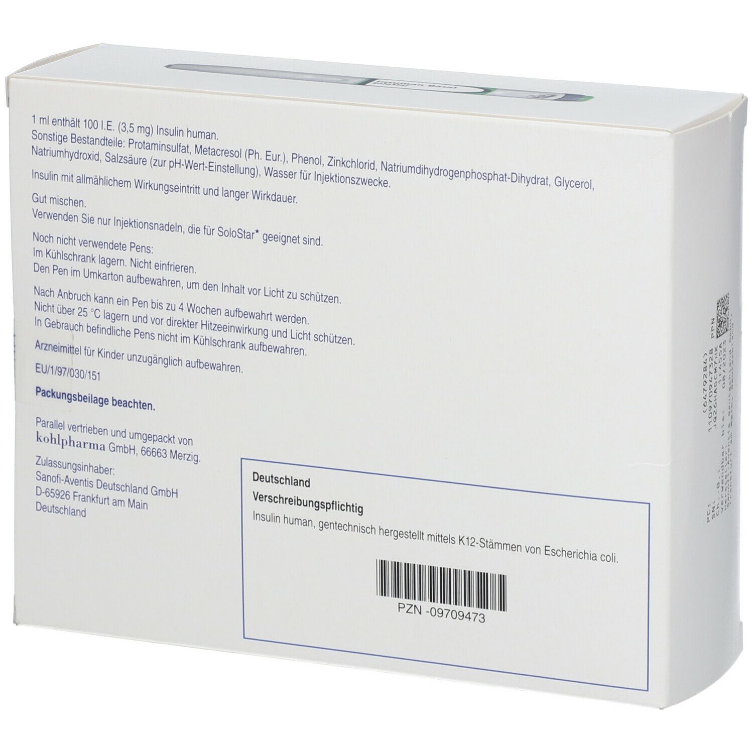 Insuman Basal 100 I.E./ml SoloStar