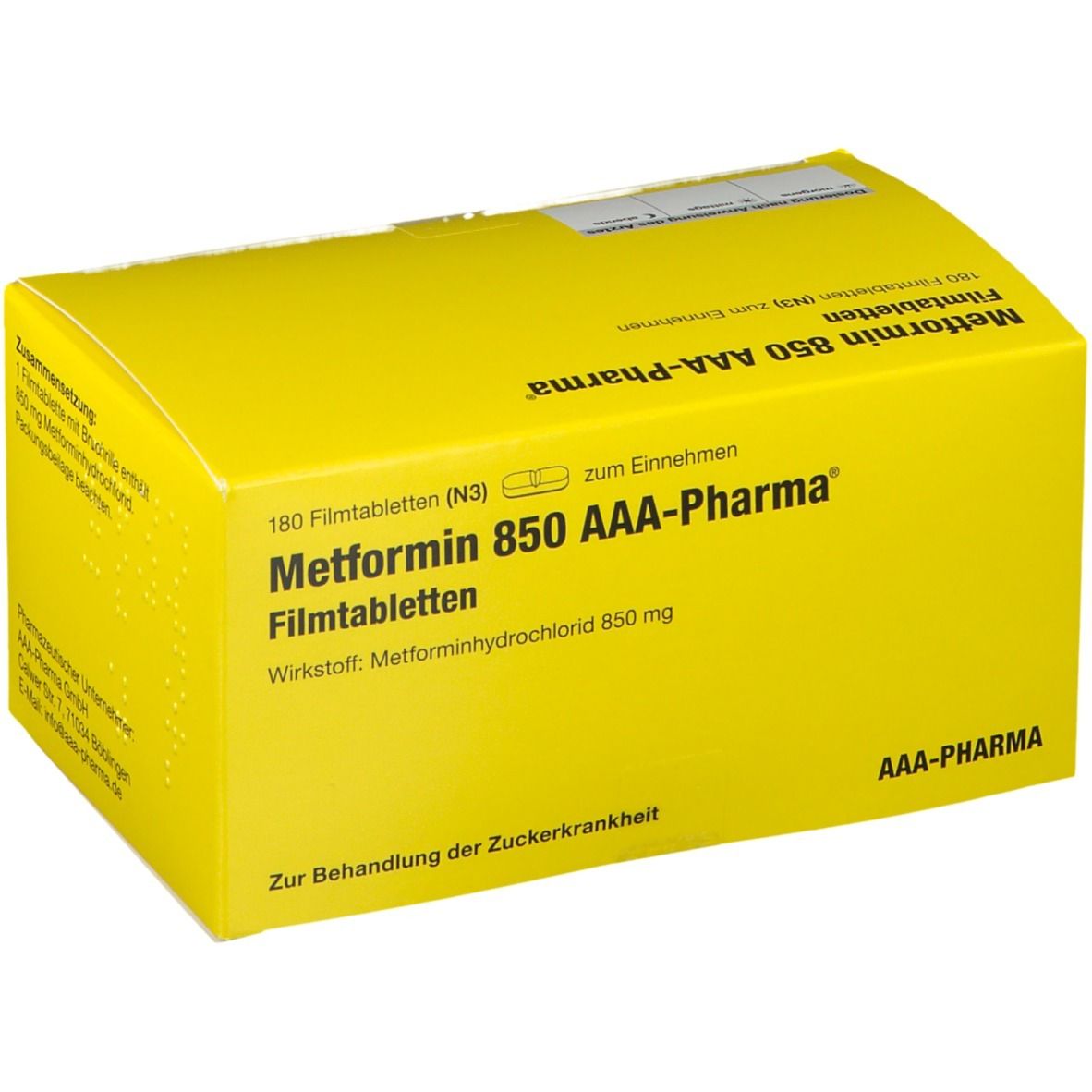 Metformin 850Mg AAA® Pharma
